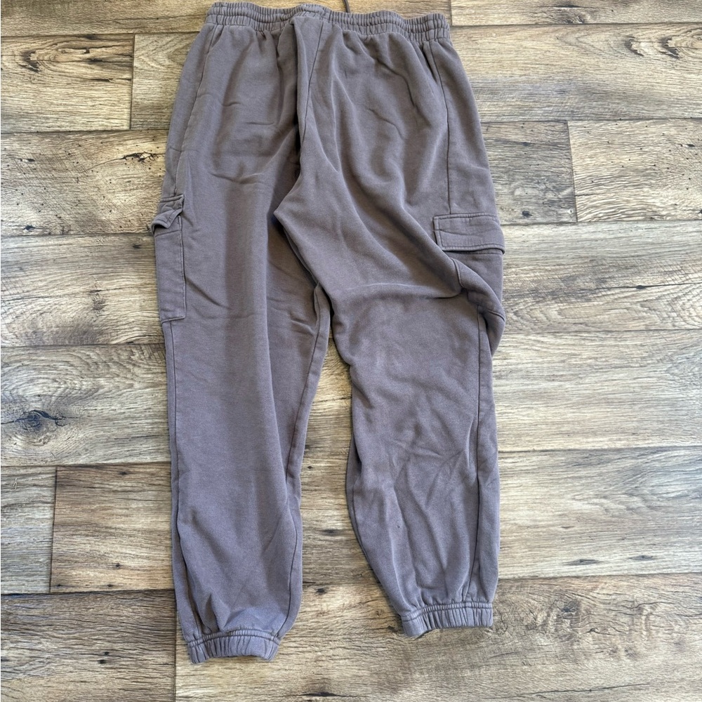 Adidas Taupe Brown Jogger Cargo Sweatpants - Picture 3 of 7